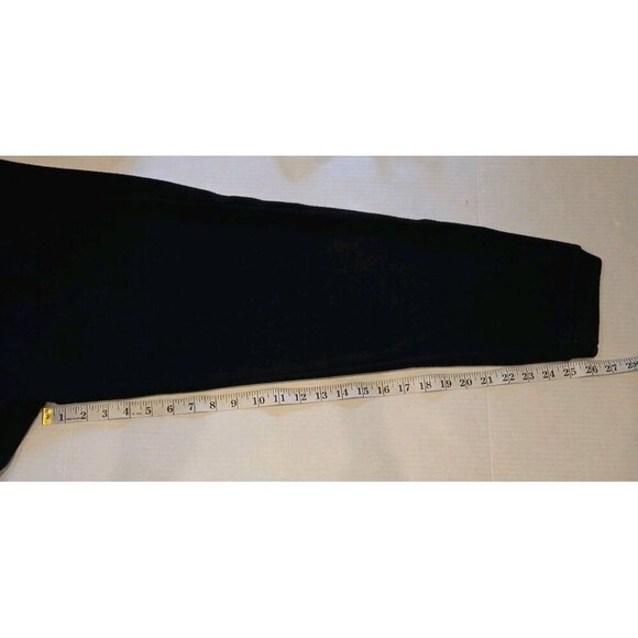 Zara Black Drawstring Jogger Knit Pants Medium Athleisure Lounge Pockets Soft - Picture 5 of 6